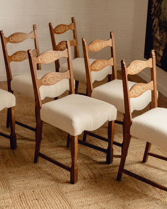 Henry Kjærnulf Razor Back Dining Chairs