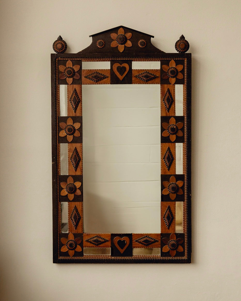 Swedish Tramp Art Mirror