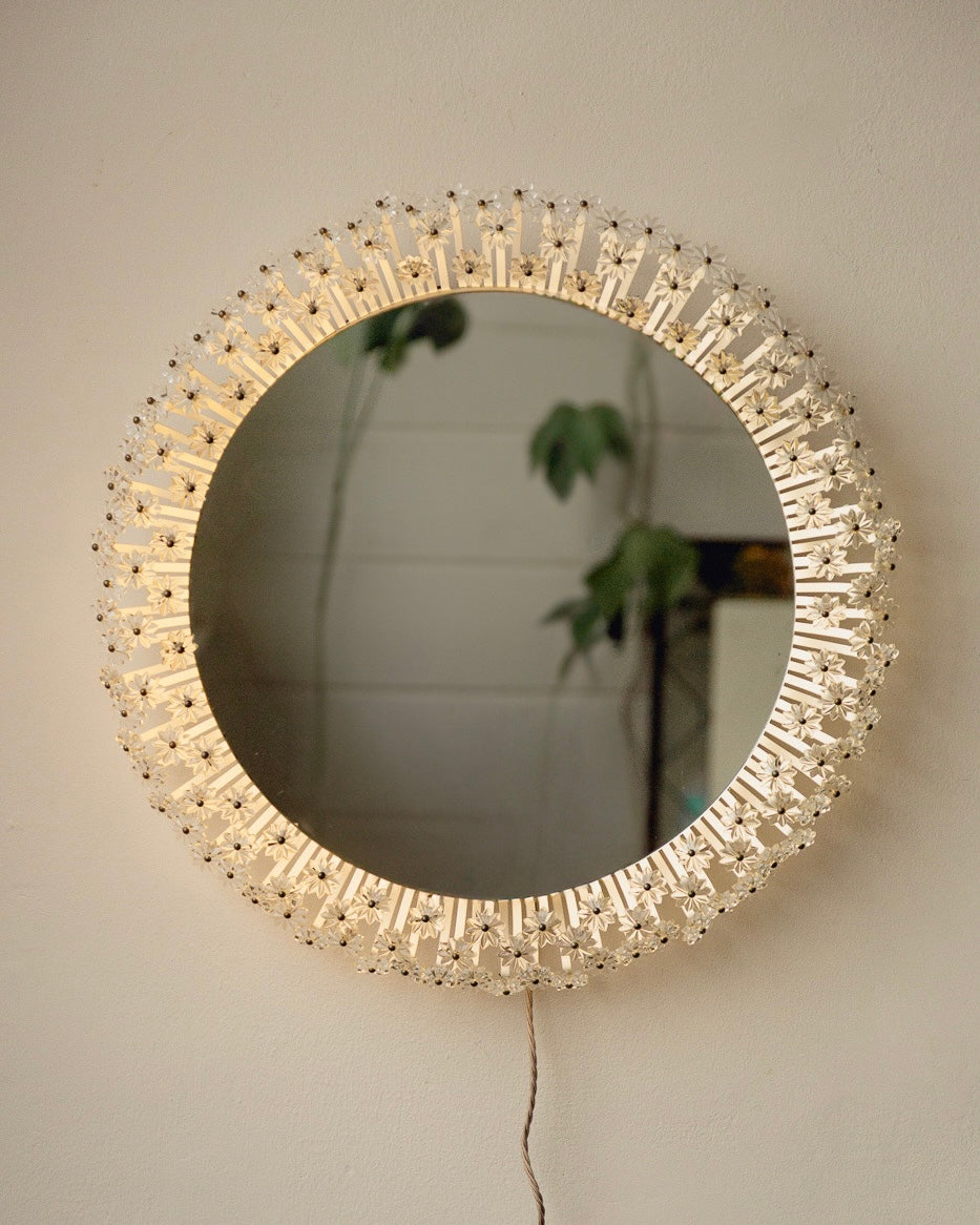 Mid Century Backlit Mirror by Emil Stejner
