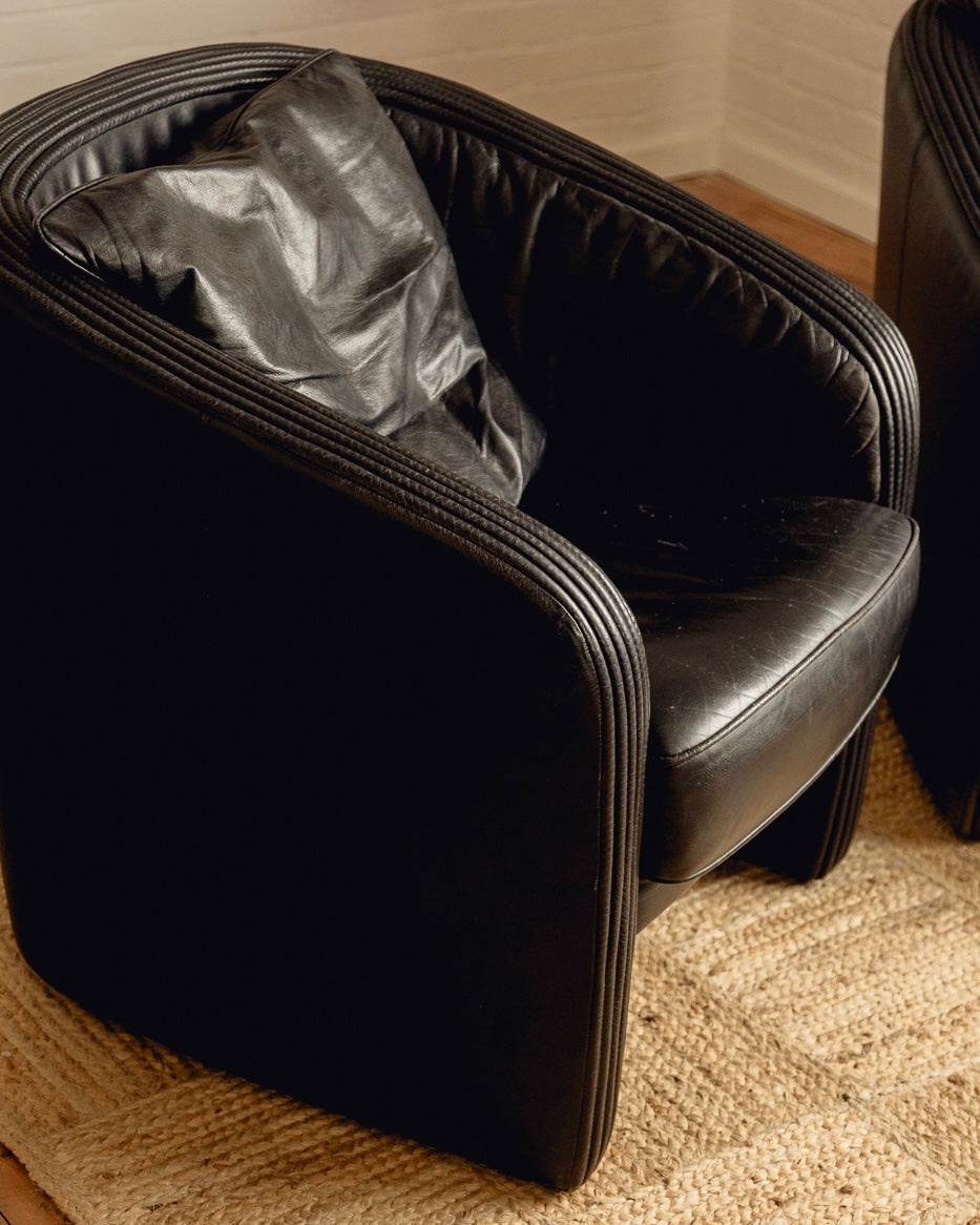 Tub Leather Armchairs