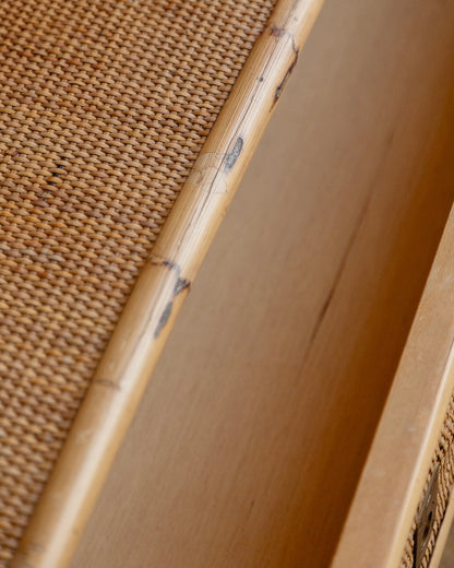 Italian Rattan and Bamboo Drawers