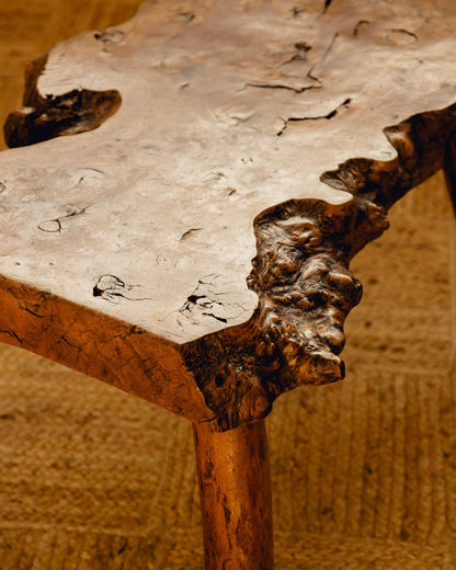 Brutalist Live Edge Coffee Table