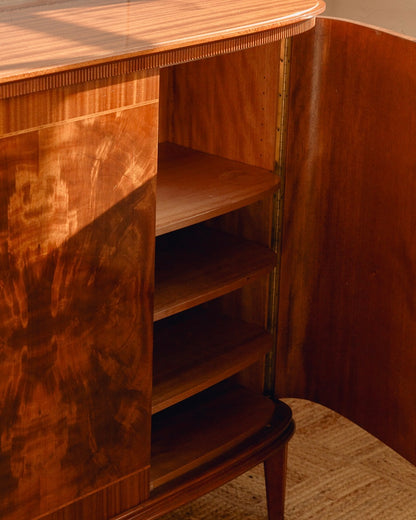 Scandinavian Flame Mahogany Sideboard