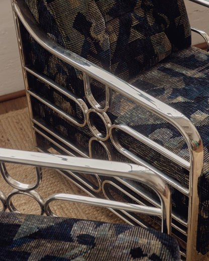 Mid Century Tubular Armchairs