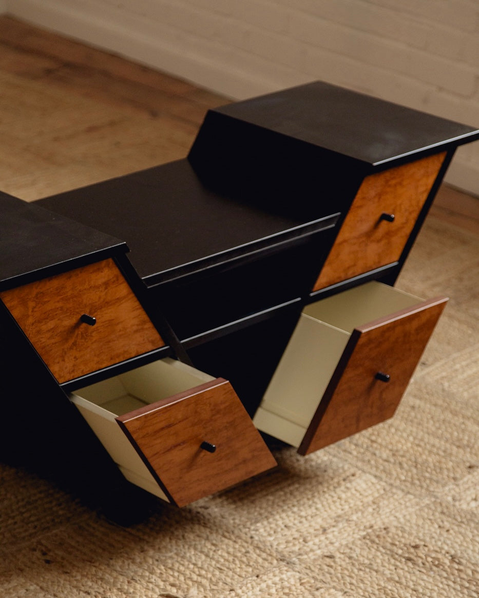 Art Deco Revival Hall Cabinet