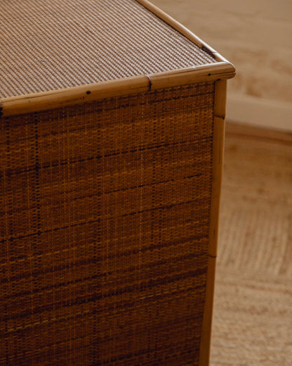Italian Rattan and Bamboo Drawers