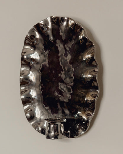 The Ortigia Sconce - 24 Karat Platinum Glaze