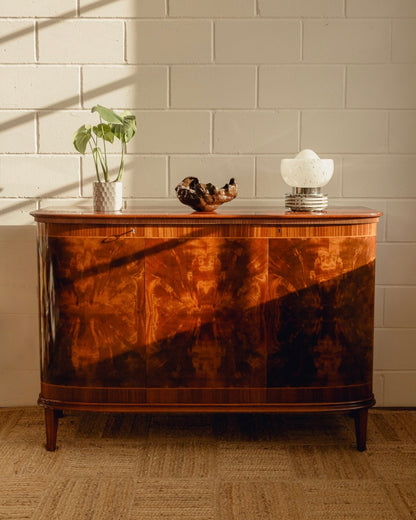 Scandinavian Flame Mahogany Sideboard