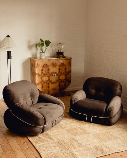 Italian Armchairs by Adriano Piazzesi