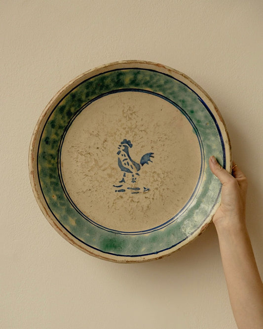 19th Century Italian Fangotto Majolica Plate