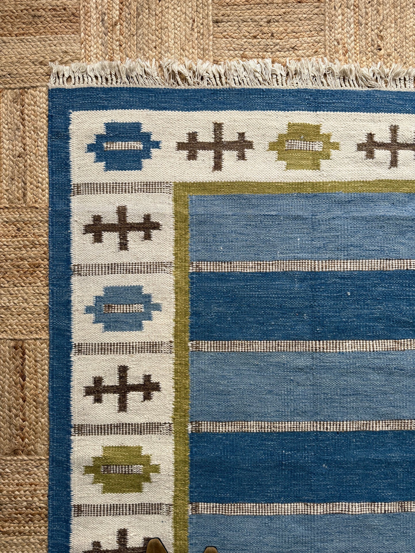 1950’s Swedish Hand Woven Wool Rug