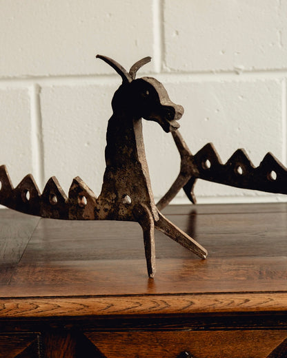 Wrought Iron Fire Dragons