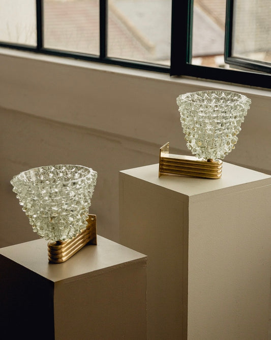 Pair of Barovier & Toso Murano Wall Lights