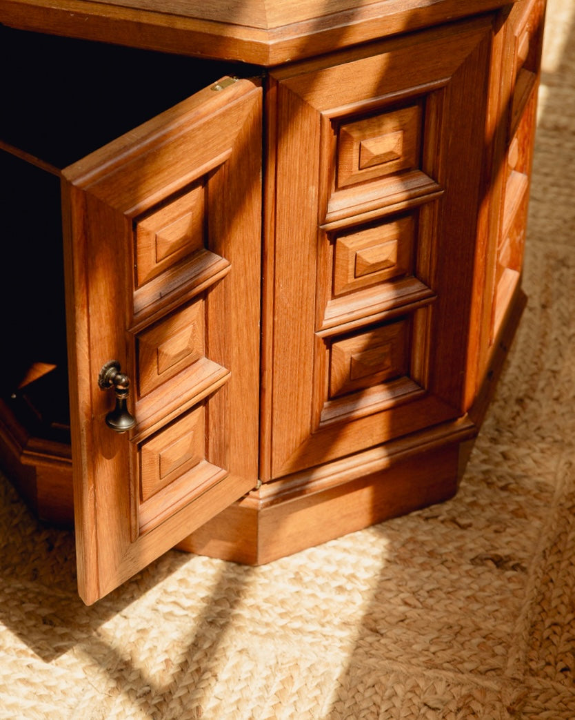 Brutalist Side Table / Cupboard