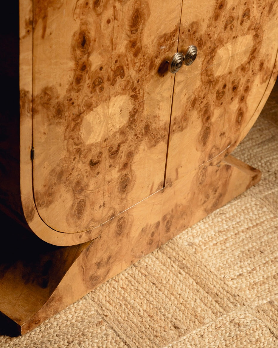 Burl Art Deco Cabinet