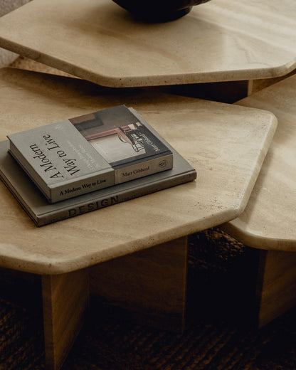 Travertine Trio Coffee Table