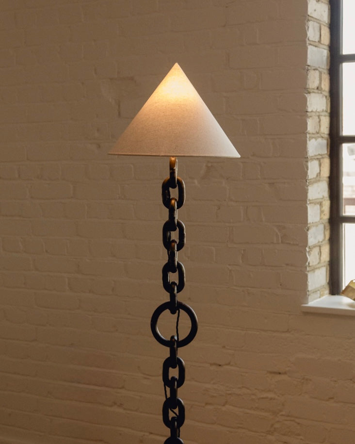 Brutalist Chain Floor Lamp