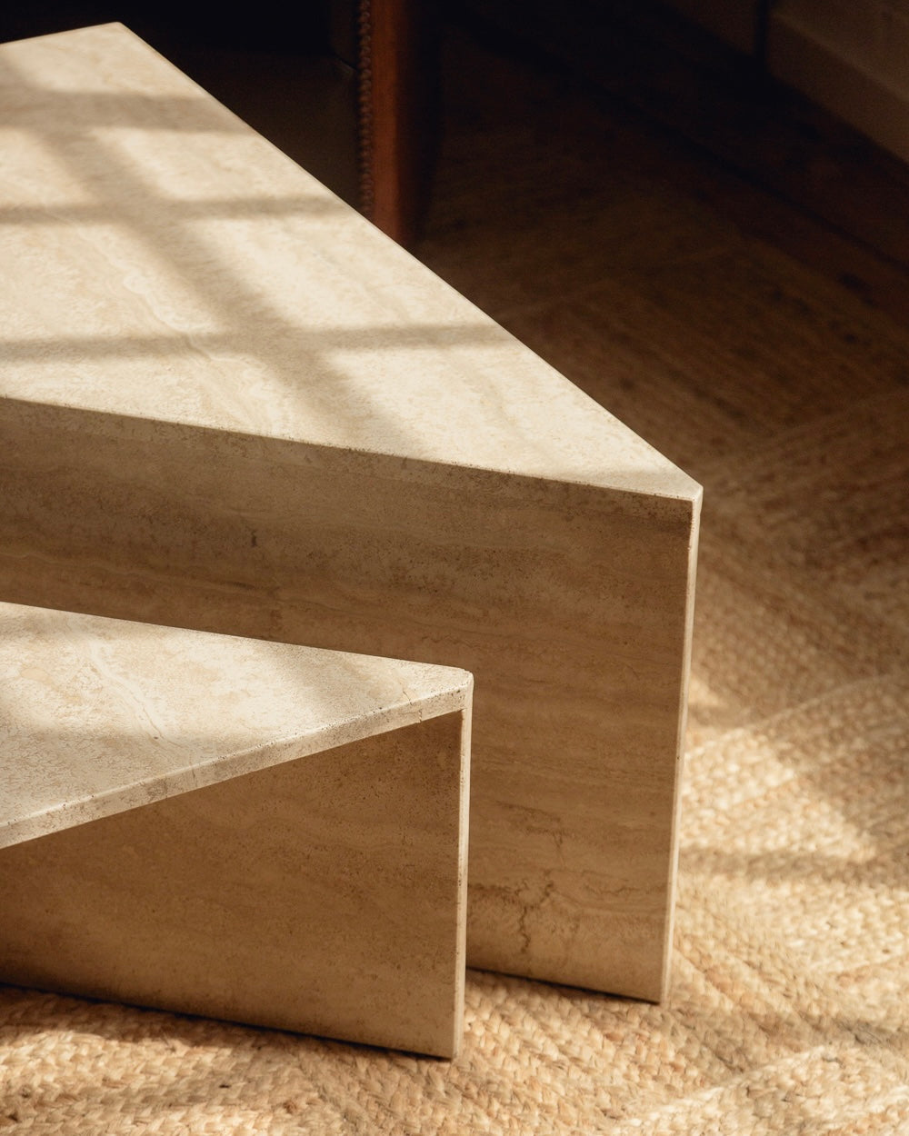 Travertine Up & Up Coffee Table