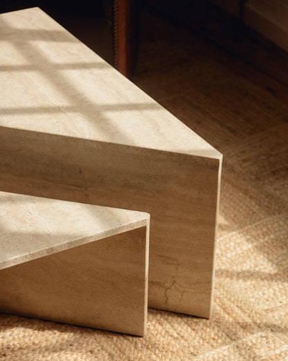 Travertine Up & Up Coffee Table