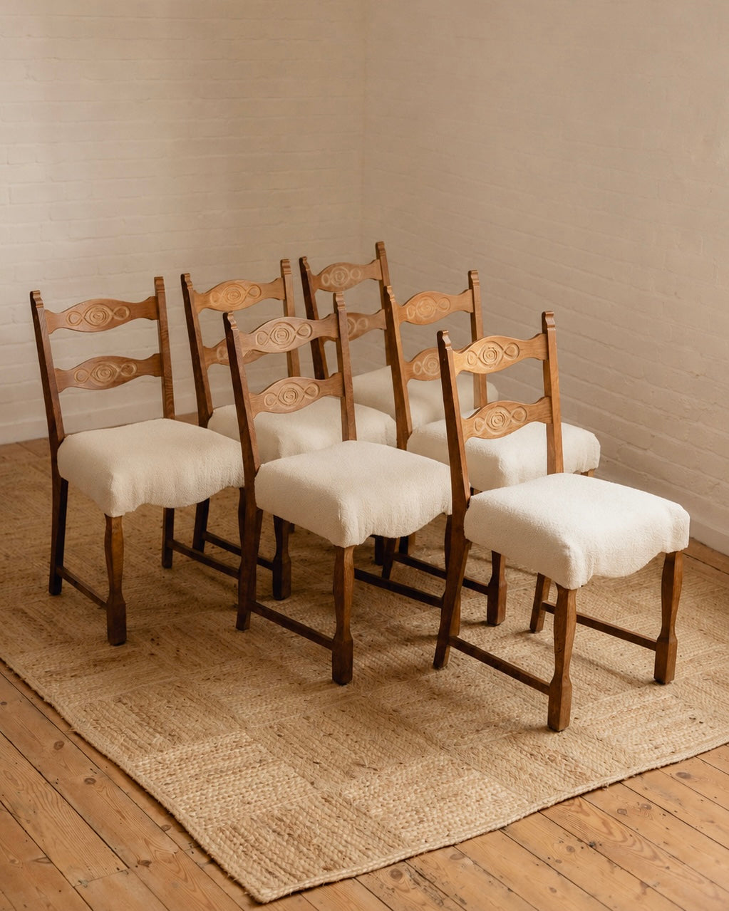 Henry Kjærnulf Razor Back Dining Chairs