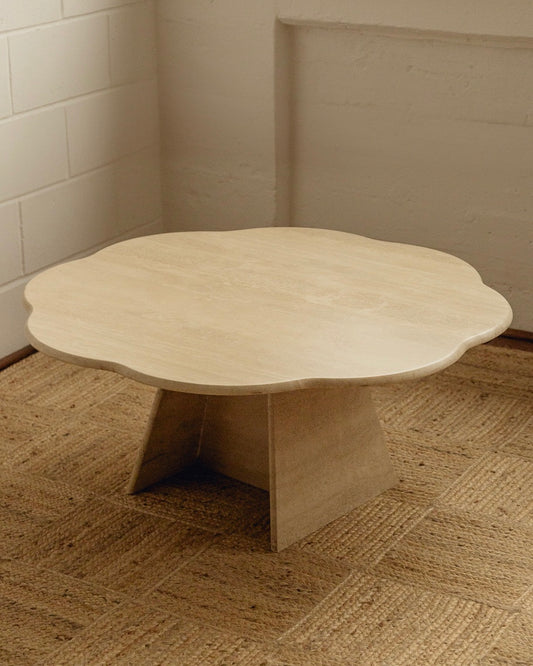 Flower Travertine Coffee Table