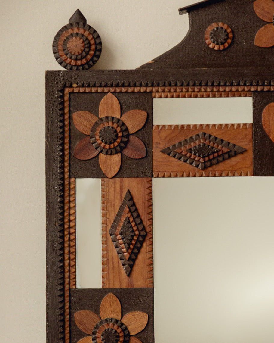 Swedish Tramp Art Mirror