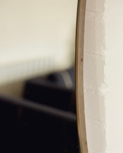 Italian Brass Shield Mirror