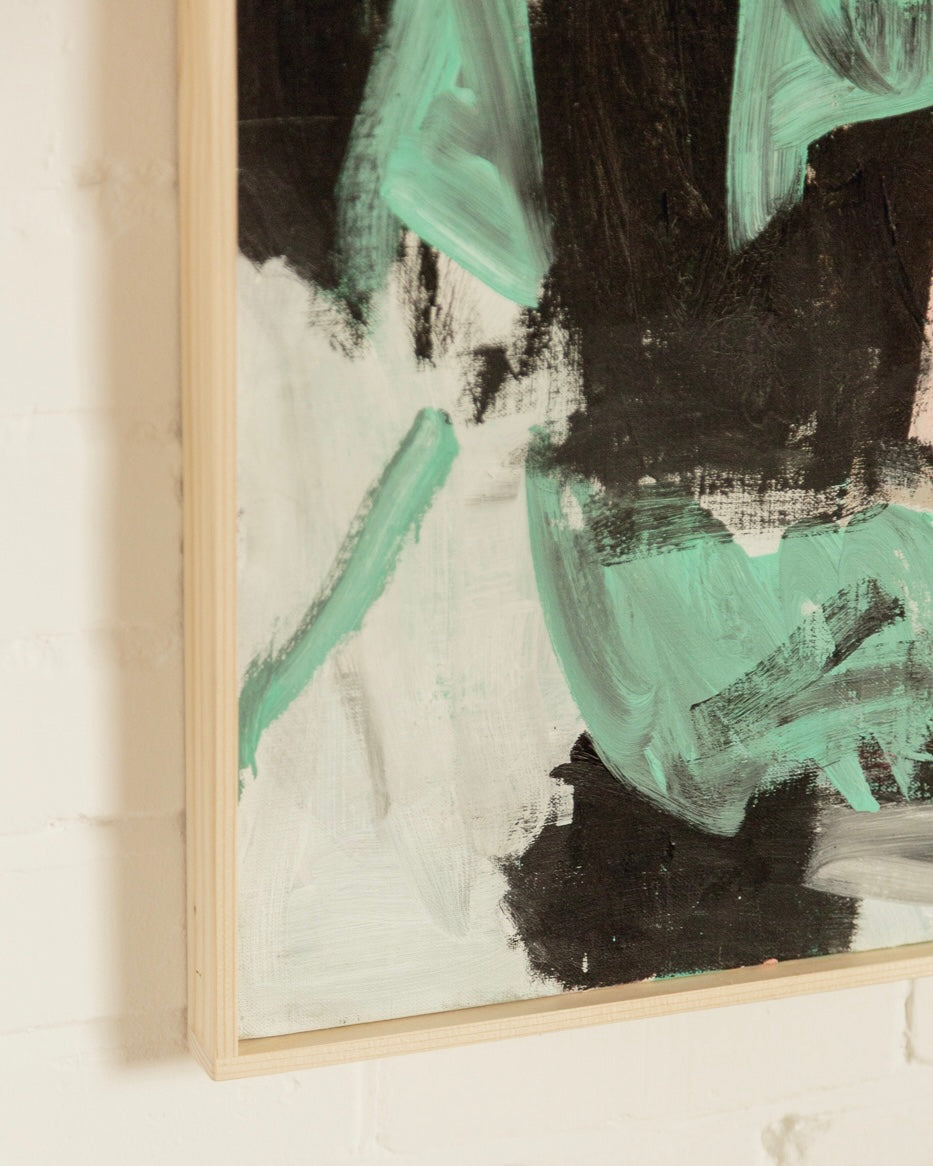 Abstract Mint and Blush
