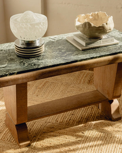 Green Marble Top Console