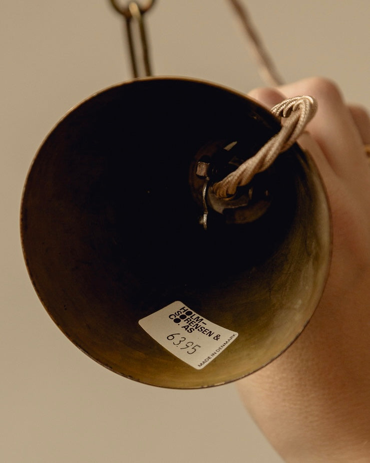 "Onion" Brass Ceiling Light by Sven Aage Holm Sørensen