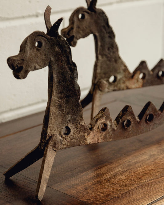 Wrought Iron Fire Dragons