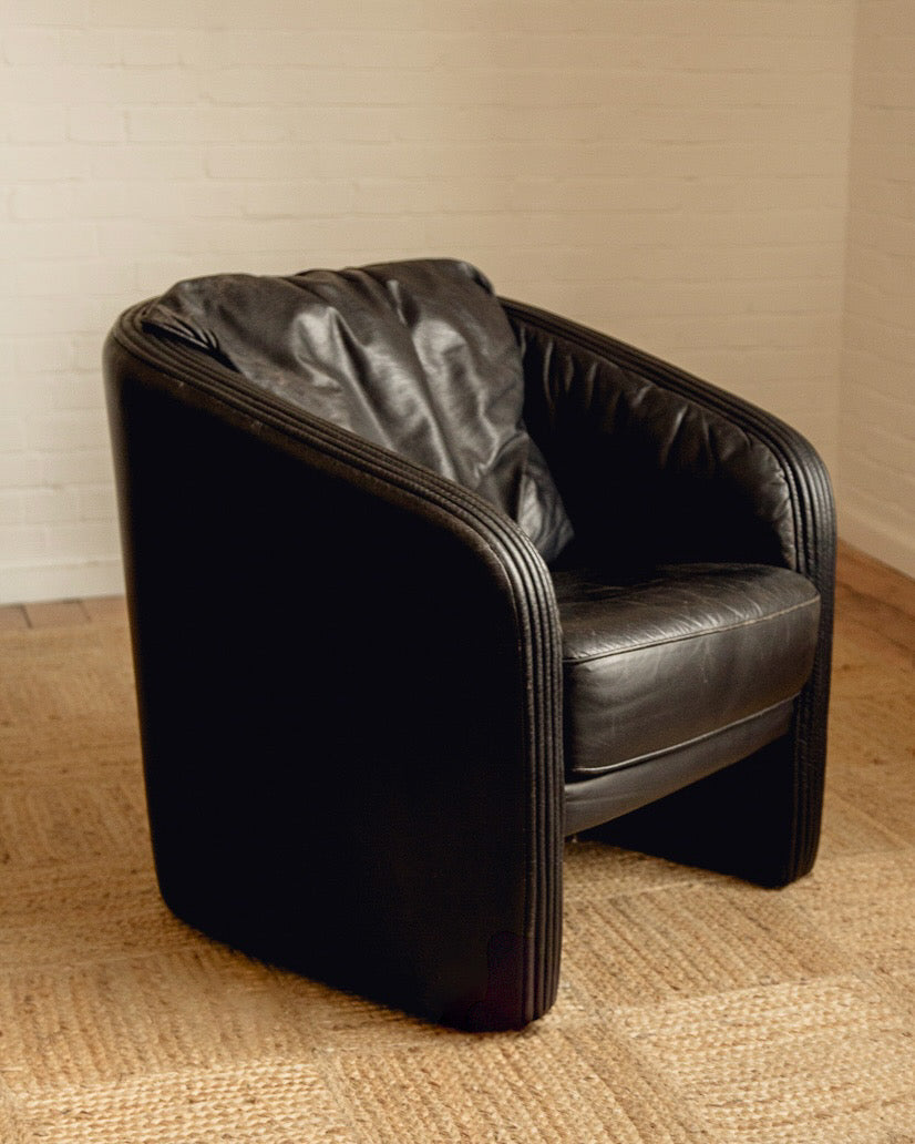 Tub Leather Armchairs