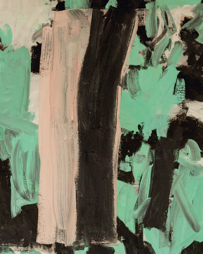 Abstract Mint and Blush