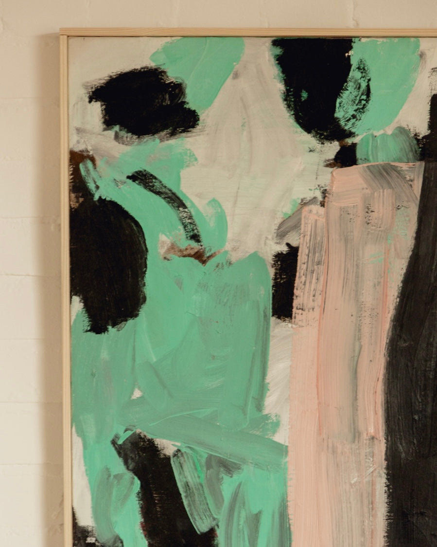 Abstract Mint and Blush