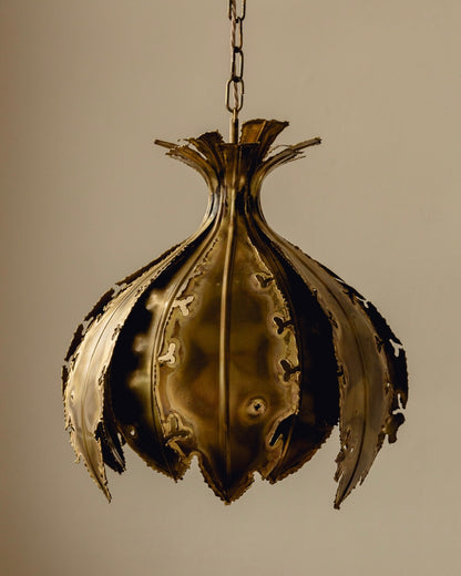 "Onion" Brass Ceiling Light by Sven Aage Holm Sørensen