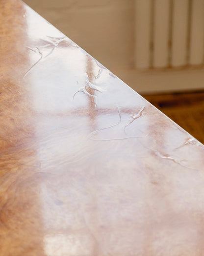 Burl and Steel Desk