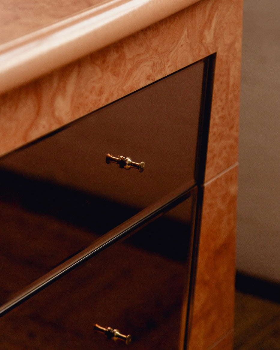 Burl Chest of Drawers/Sideboard