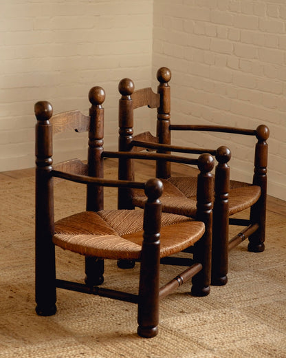 Low Rush Side Armchairs by Charles Dudouyt