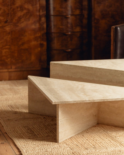 Travertine Up & Up Coffee Table