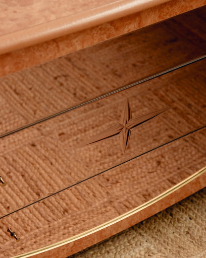 Burl Chest of Drawers/Sideboard