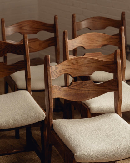 Guillerme & Chambron Razor Back Dining Chairs