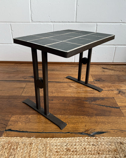 French Tiled Side Table