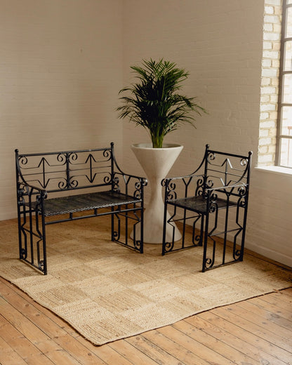 Wrought Iron Bench