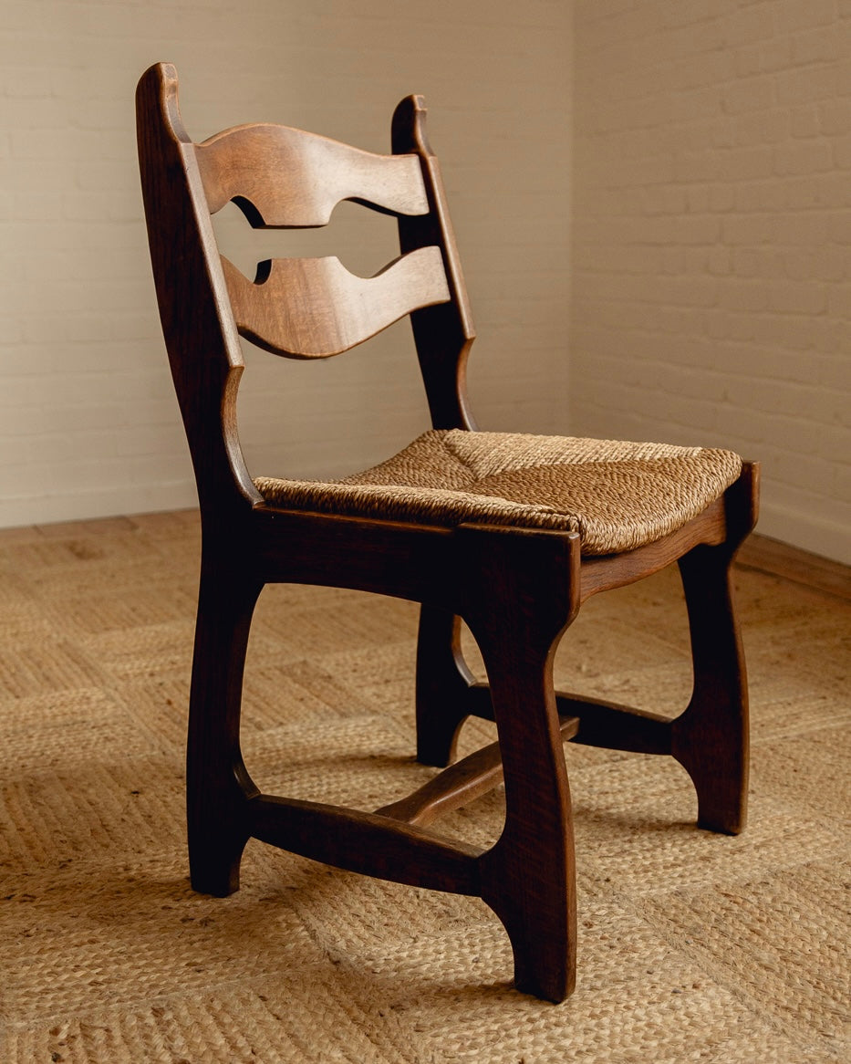 Guillerme & Chambron Razor Back Dining Chairs
