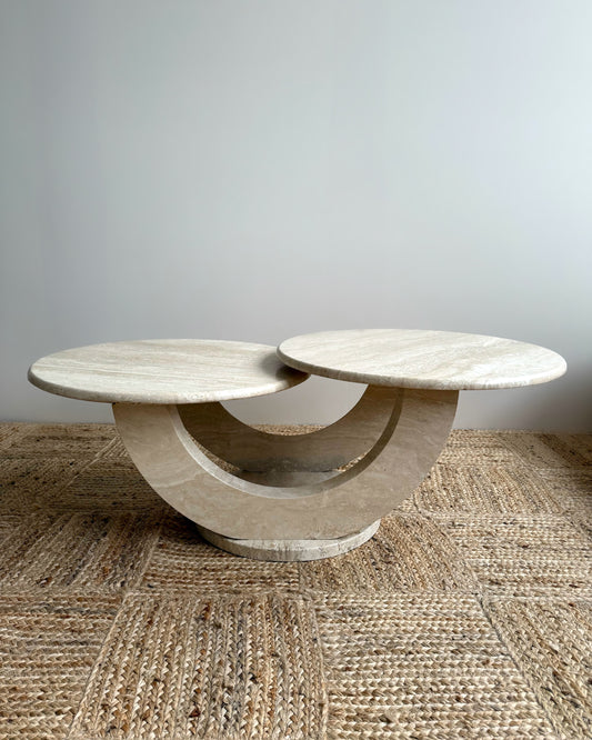 Italian Travertine Coffee Table