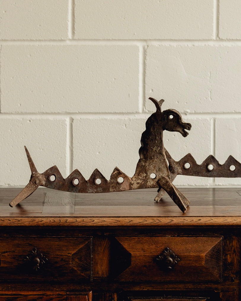 Wrought Iron Fire Dragons