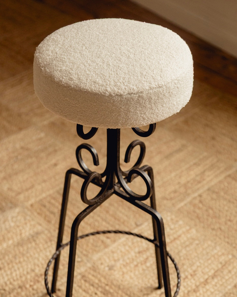 ON HOLD - French Wrought Iron Stools