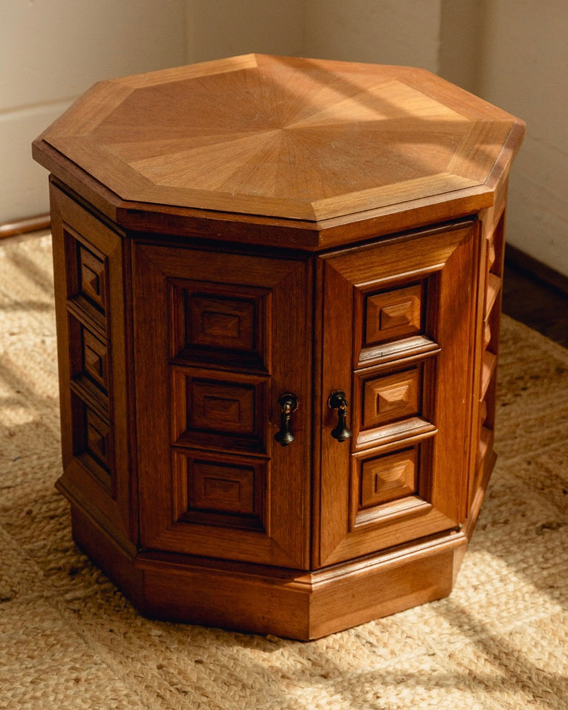 Brutalist Side Table / Cupboard