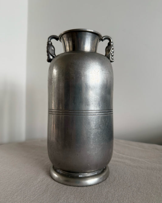 Pewter Deco Vase