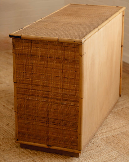 Italian Rattan and Bamboo Drawers